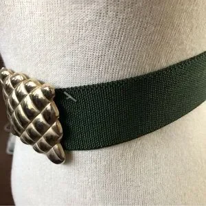 Vintage Buckle Stretch Belt Gold/Olive Vintage | Accessories | Vintage Buckle Stretch Belt  main image 3